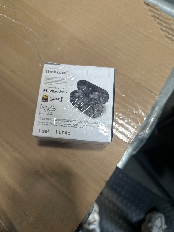 Photo 1 of Technics Reference Class Hi-Fi Wireless Earbuds, Dolby Atmos with Head Tracking, Adaptive Noise Cancelling, 3 Device Multipoint, 10-hr Battery, Wireless Charging, Improved Fit - EAH-AZ100-K (Black)