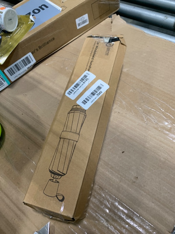 Photo 1 of [2025 Upgrade] Weektic Windshield Sun Shade Umbrella for Car [Ultimate Cooling & Urethane Coated] Car Sun Shade Protect Interior from Sun Rays & Keep Cool Medium (57" L x 31" W)