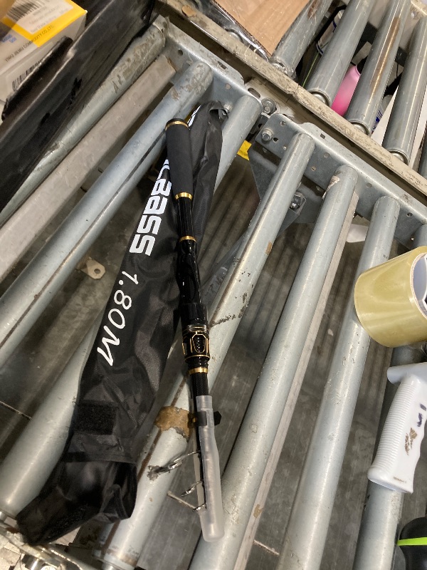 Photo 1 of ***missing parts***see pic*** Fishing Rod - Telescopic Fishing Rod Portable 24 Ton Carbon Fiber - CNC Machined Reel Seat, Comfortable EVA Handle, Travel Fishing Pole for Bass Trout Fishing 5.9ft