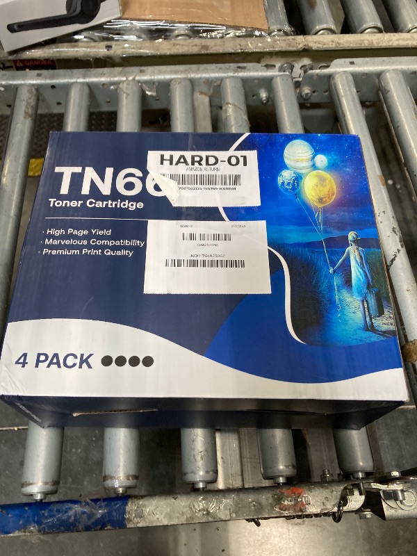 Photo 1 of *** 1 used*** 3 new***TN660 Toner Cartridge Replacement Compatible for Brother TN 660 TN-660 TN630 High Yield to use with HL-L2380DW HL-L2320D HL-L2340DW DCP-L2540DW MFC-L2700DW MFC-L2720DW Printer (Black, 4 Pack)