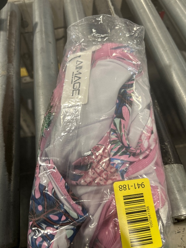 Photo 1 of ** UNKNOWN SIZE***AI'MAGE Women's Bikini Sets High Neck Ribbed Two Pieces Swimsuit Tummy Control Bathing Suits High Waisted Swimwear 2025