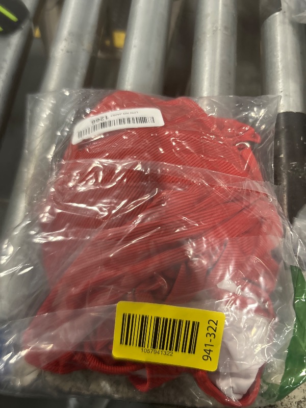 Photo 1 of ** UNKNOWN SIZE***Eomenie Women's One Piece Swimsuit 2025 Tummy Control Square Neck Bathing Suit Ruffle Straps Ribbed Swimwear Red