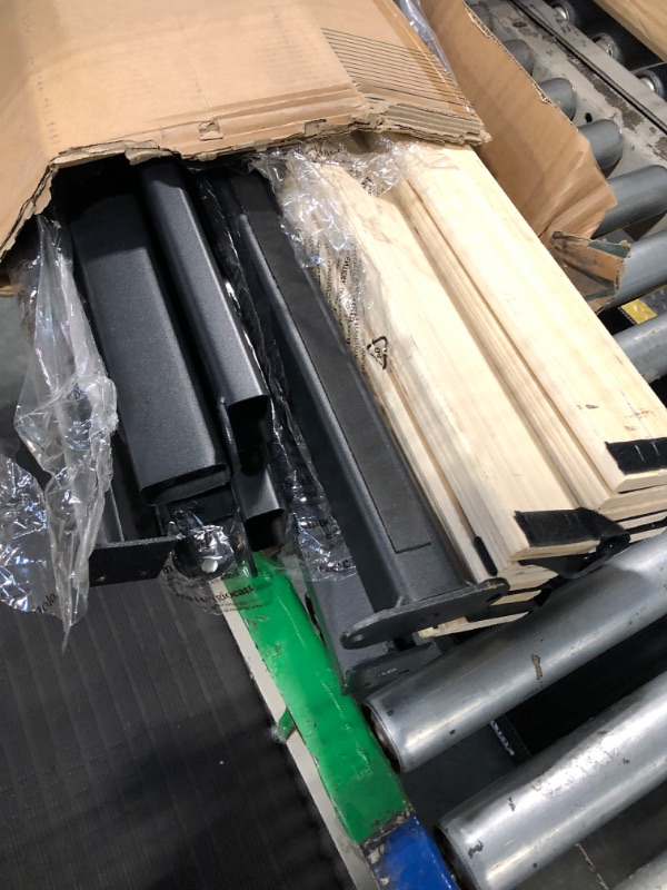 Photo 1 of ***MISSING HARDWARE***
ZINUS Mia Metal Platform Bed Frame with Headboard, Wood Slat Support, No Box Spring Needed, Easy Assembly, King, Black