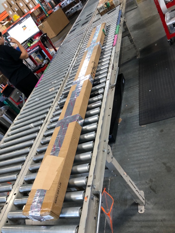 Photo 1 of ONLYLUX 8ft R17D LED Tube Light, F96t12 HO 8 Foot Bulbs, 96'' Shop Light to Replace T8 T12 Fluorescent Bulbs, 100-277V Input, 4800LM, Cold White 6000K, Clear Lens (10 Pack)