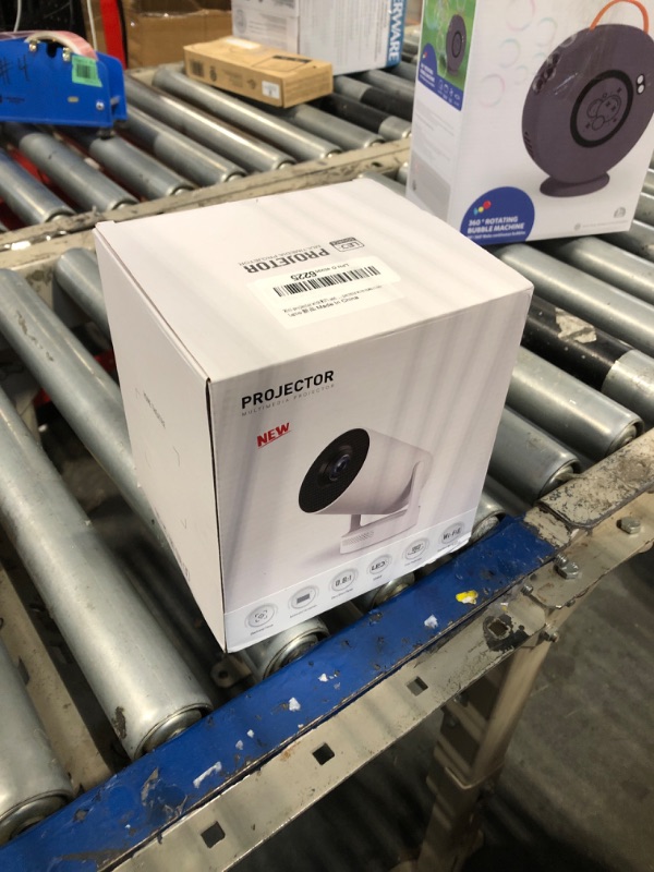 Photo 1 of ?Electric Focus?Mini Portable Projector with 4K Support, Bluetooth 5.4 WIFI6, 5watt Sound Base Speaker, 260 ANSI, Android 11, 210° Rotation , Auto Keystone Correction Video Projector HY300 PLUS