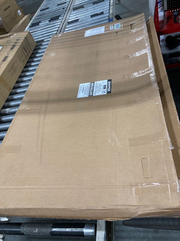 Photo 1 of **table top only, no legs**FDP Rectangle Activity School and Classroom Kids Table (30 x 60 inch), Toddler Legs, Adjustable Height 15-24 inches - Maple Top and Navy Edge