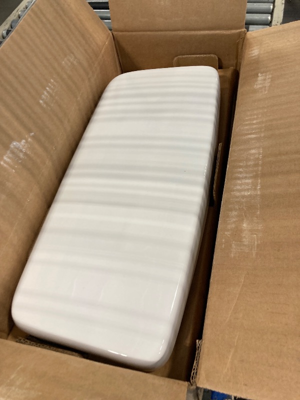 Photo 1 of **TANK ONLY**TOTO Drake Two-Piece Elongated 1.6 GPF Universal Height TORNADO FLUSH Toilet with CEFIONTECT, Cotton White - CST776CSFG#01