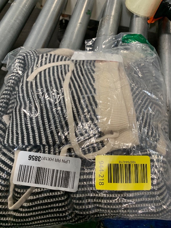 Photo 1 of *** UNKNOWN SIZE*** Tankaneo Womens Sweater Set 2 Piece Outfits Oversized 3/4 Sleeve V Neck Knit Tops High Waisted Shorts Lounge Sets