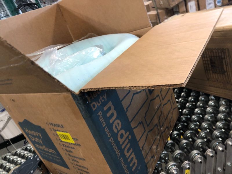 Photo 1 of ***SIZE UNKNOWN****Best Price Mattress 4 Inch Egg Crate Memory Foam Mattress Topper with Cooling Gel Infusion, CertiPUR-US Certified, Dorm Essentials, Queen, Light Blue