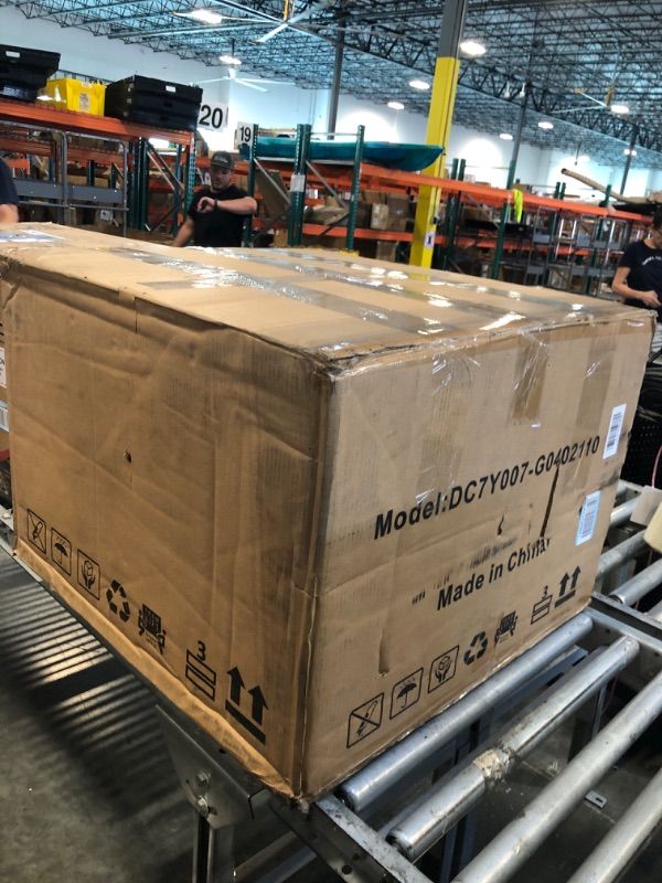 Photo 1 of **(ONLY ONE CHAIR)**KISLOT UPHOLSTERED DINING CHAIRS WITH CASTERS EASY ASSEMBLY SIDE DESKCHAIR WITH ROLLERS FOR DININGROOM, LIVING ROOM, KHAKI, 2 BOX, 
FRIGIDAIRE EFRF694, 6.5 CU FT, UPRIGHT FREEZER, PLATINUM SERIES, STAINLESS STEEL**(DOESNT WORK, PARTS O