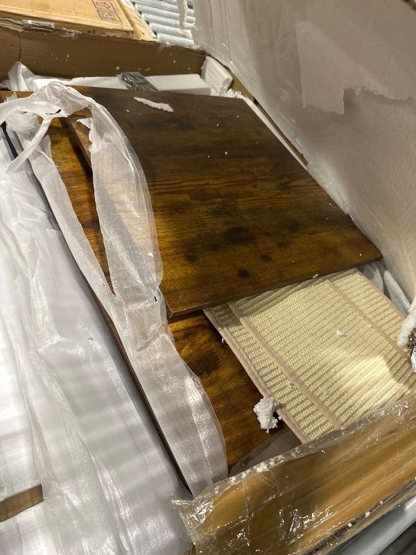 Photo 1 of **no return**no return**no return**no return**no return**
1) GARVEEHOME CAT TREE WITH LITTER BOX ENCLOSURE 57.5''H WOODEN CAT TOWER CABINET WITH WHEELS DOG PROOF CORNER HIDDEN LITTER BOX WITH CONDO, HAMMOCK AND SCRATCHING POST RETRO BROWN**missing parts**