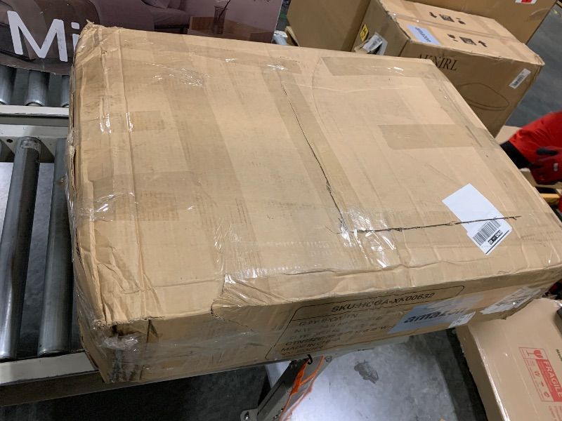 Photo 1 of **no return**no return**no return**no return**no return**
1) GARVEEHOME CAT TREE WITH LITTER BOX ENCLOSURE 57.5''H WOODEN CAT TOWER CABINET WITH WHEELS DOG PROOF CORNER HIDDEN LITTER BOX WITH CONDO, HAMMOCK AND SCRATCHING POST RETRO BROWN**missing parts**