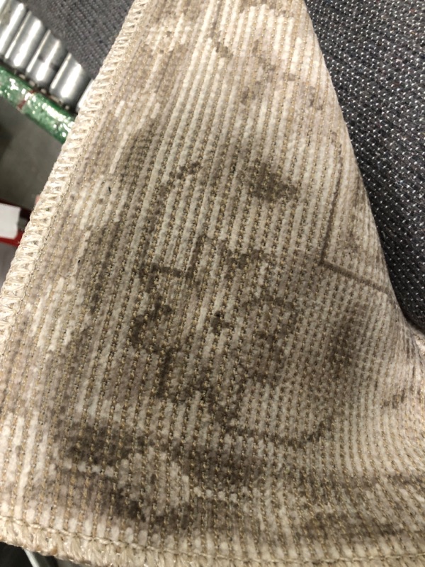 Photo 1 of ** USED** Livabliss x Nabela Noor Home Shanti Traditional Border Area Rug, 7'10" x 10',Grey