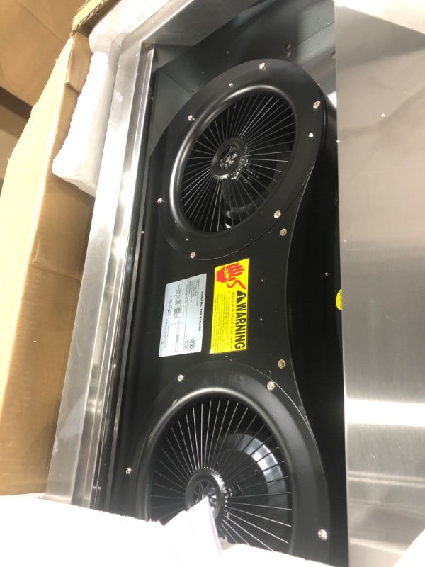 Photo 1 of ** HARDWARE COMPLETE** 36 inch Under Cabinet Range Hood 1200 CFM with 4-Speed Gesture Sensing & Touch Control, Stainless Steel Kitchen Stove Vent Hoods with 2 LED Lights, Time Setting, Dishwasher-Safe Baffle Filters