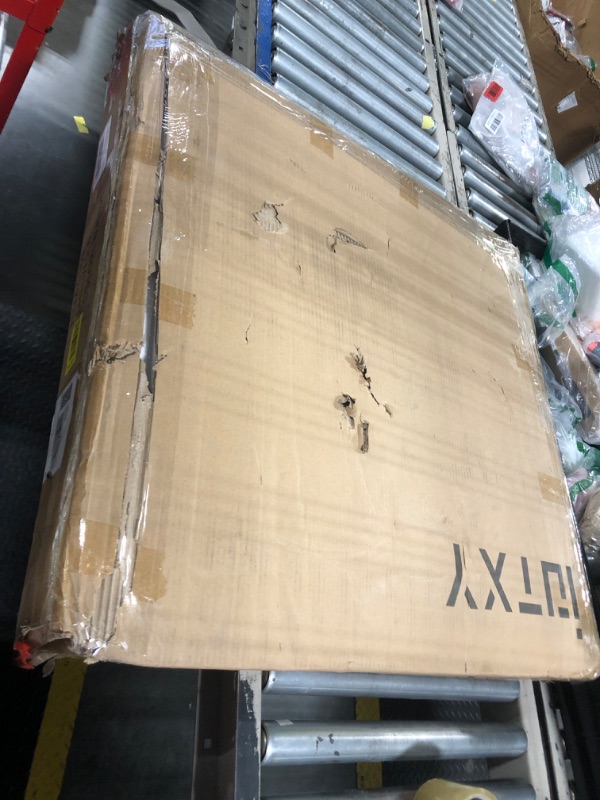 Photo 1 of ** HARDWARE COMPLETE ** IOTXY 6-Tier L-Shaped Corner Bookshelf - 66" Tall Wooden Freestanding Bookcase with Open Shelf Units, Walnut