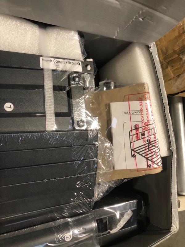 Photo 1 of ** NEW ** zunatu King Size Metal Platform Bed Frame/Victorian Style Headboard and Footboard/Steel Slat Support/Easy Assembly/No Box Spring Needed/Underbed Storage/Noise Free/Black