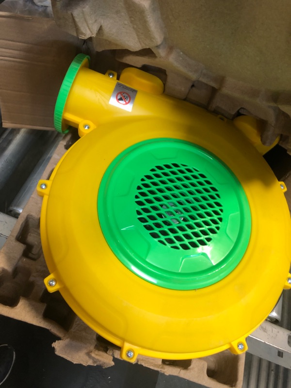 Photo 1 of ** VERY USED/ INCLUDED BLOWER ** FBSPORT Inflatable Bounce House Water Slide, Bounce House for Kids Indoor Outdoor Bouncy House with 550W Blower, Bounce Castle with Slide Ball Shooting, Water Gun, Splash Pool, Bounce Area, Hose