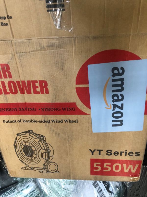 Photo 1 of ** VERY USED/ INCLUDED BLOWER ** FBSPORT Inflatable Bounce House Water Slide, Bounce House for Kids Indoor Outdoor Bouncy House with 550W Blower, Bounce Castle with Slide Ball Shooting, Water Gun, Splash Pool, Bounce Area, Hose