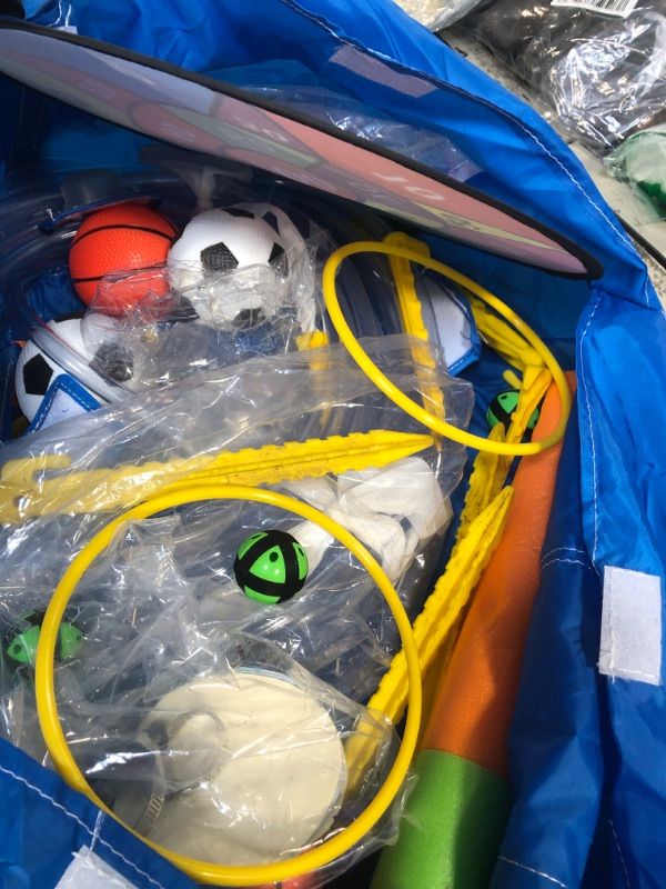 Photo 1 of * ONLY INFLABLE / NOT  INCLUDE  INFLATOR ** COME Bounce House Double Slides for Kids 3-10, Large Bounce Castle with Air Blower 550W, Pool, Jumping, Climbing, Balls, Ring Toss, Inflatable Water Park for Birthday Party Holiday Outdoor Indoor