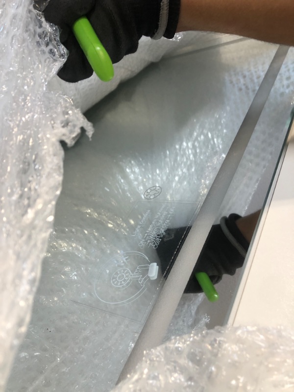 Photo 1 of ** MIRROR IN GOOD CONDITION ** COMHOMA Makeup Vanity Desk with Mirror and Lights, Vanity Table and Chair Set with 5 Drawers and Charging Station, Bedroom Dresser LED Mirror Stepless Dimmable & 3 Color Modes Adjustable, White