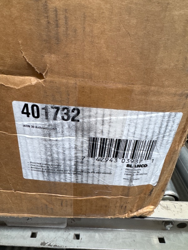 Photo 1 of ** NEW** BLANCO, Anthracite 401732 IKON SILGRANIT Apron-Front Farmhouse Kitchen Sink, 30" X 19"
