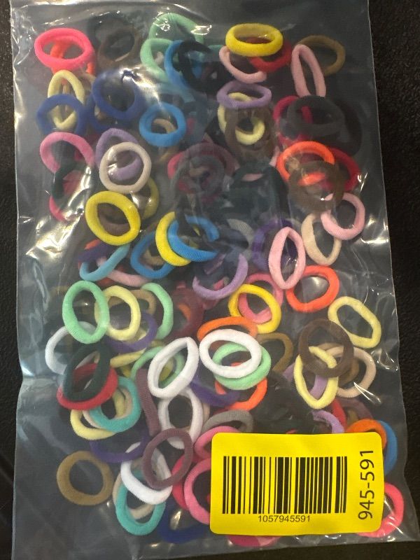 Photo 1 of **MISSING SOME PIECES**Jollybows 300pcs Baby Hair Ties Girls Elastic Hair Accessories Small Nylon Hair Bands for Toddler Infant Ponytail Holders 1" 30 Colors Mini Kids Hairband