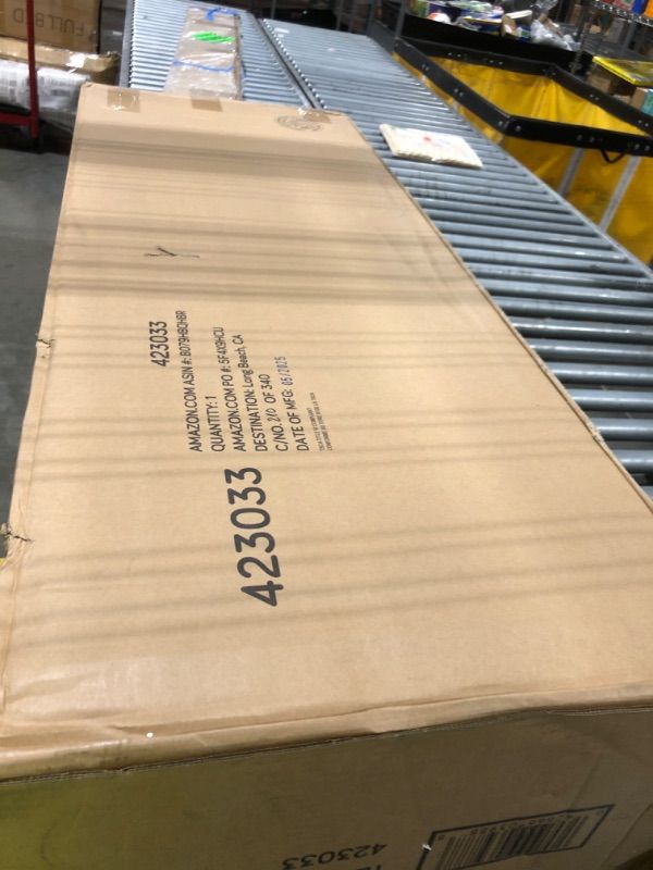 Photo 1 of **No Return**No Return**No Return**No Return**No Return**No Return**
1) SAUDER 5 TIER BOOK SHELF WOODEN BOOKCASE MULTIPURPOSE BOOKSHELF FOR HOME OFFICE, LIVING ROOM, IN CHALKED CHESTNUT
2) DWVO 55" CONVERTIBLE SOFA BED, 3-IN-1 SLEEPER SOFA WITH PULL-OUT B