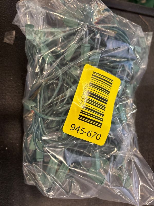 Photo 1 of **ONLY ONE SIDE LIGHTS UP**LOOK AT LIVE PHOTO**
PREXTEX 100 Count Clear Christmas Lights - 20 ft Ultra Bright String Lights with Green Wire for Indoor and Outdoor Use, Christmas Trees, Holidays, Patios and Garden