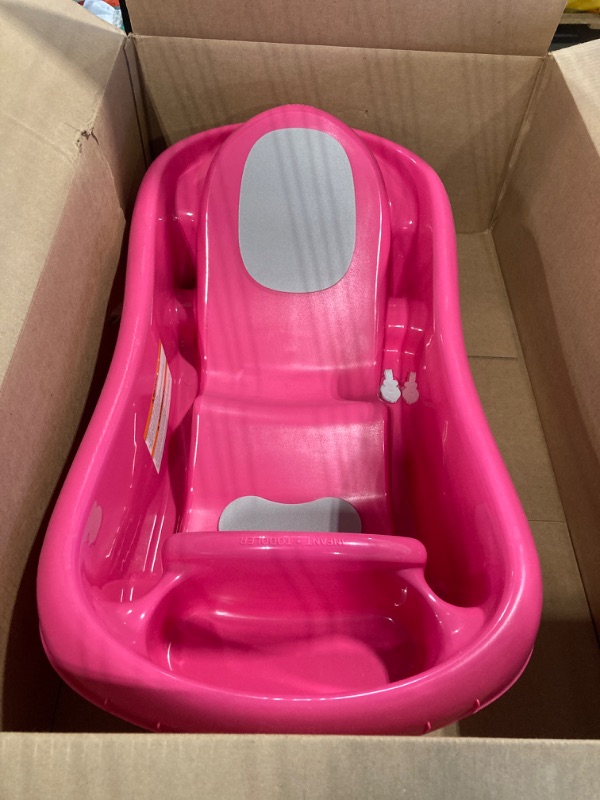 Photo 1 of ** MISSING SLING**
The First Years Newborn to Toddler Baby Bath Tub - Convertible 3-in-1 Baby Tub with Removable Sling - Ages 0 to 24 Months - Sure Comfort - Pink