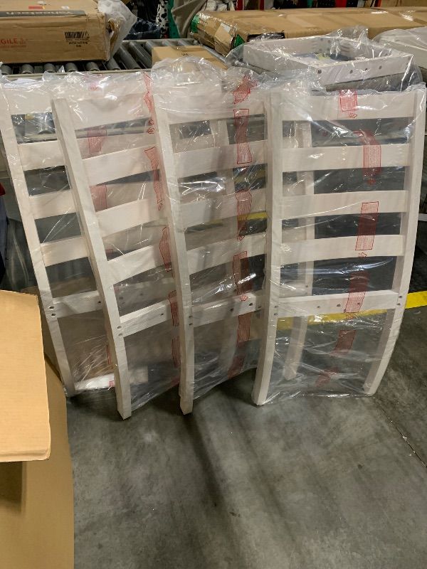 Photo 1 of ** NEW** KELRIA Retro Rustic Style 6-Piece Dining Set, Including 4 Upholstered Chairs, 1 Table and a Bench, for Playroom, Living Room, Home Bar, and Kitchen, Whitewash, Brown + White