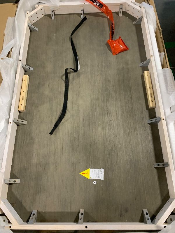 Photo 1 of ** NEW** KELRIA Retro Rustic Style 6-Piece Dining Set, Including 4 Upholstered Chairs, 1 Table and a Bench, for Playroom, Living Room, Home Bar, and Kitchen, Whitewash, Brown + White