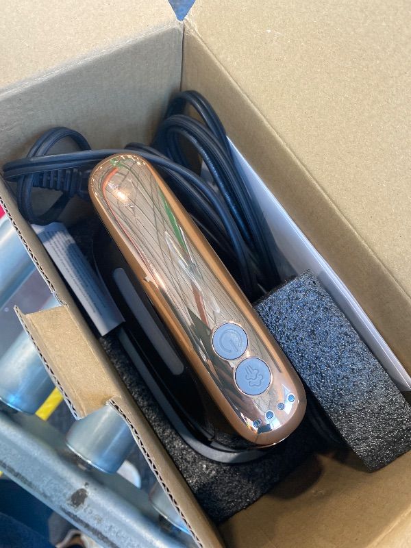 Photo 1 of **UNTESTED**
YIKA Clothes Steamer & Iron 2-in-1, Handheld Clothing Fabric Wrinkle Removal, 300ml Water Tank, Large Alloy Soleplate, Lightweight Small Garment Steamer for Home or Travel