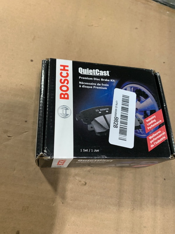 Photo 1 of BOSCH BC606 QuietCast Premium Ceramic Disc Brake Pad Set - Compatible with Select Lexus GX460, GX470, LX450; Toyota 4Runner, FJ Cruiser, Land Cruiser, Sequoia; REAR