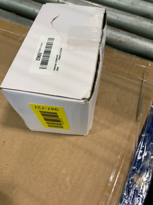 Photo 1 of **MISSING 2 LIDS** 4 Pack Acrylic Qtip Holder Dispenser for Cotton Swabs, Balls, Pads, Floss Picks- Small Clear Plastic Canister Apothecary Jar Set, Bathroom Essentials Accessories Decor, Vanity Makeup Storage Organizer