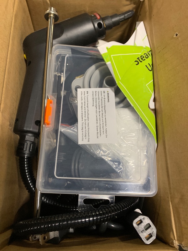 Photo 1 of Pressurized Steam Cleaner, 3-Level Adjustable Handheld Steamer Cleaning for Home, 15s Fast Heat-Up & 47.3oz Tank, 2500W Multi-Surface Portable Steamer for Floor/Grout/Car/Kitchen & Bathroom