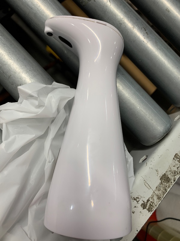 Photo 1 of (see all images)  Soap Dispenser Liquid for Bathroom: 14 OZ Wall Touchless - Plastic White 4-Level Adjustable Modern