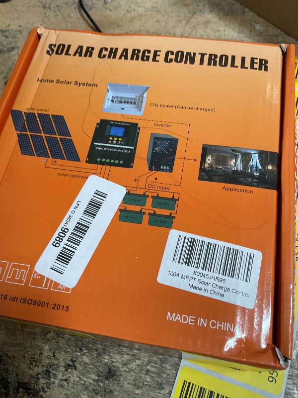 Photo 1 of 100A MPPT Solar Charge Controller 12V 24V 36V 48V LCD Display Battery Intelligent Regulator Max 100V Input Dual USB for Lead-Acid/Lithium (100A)
