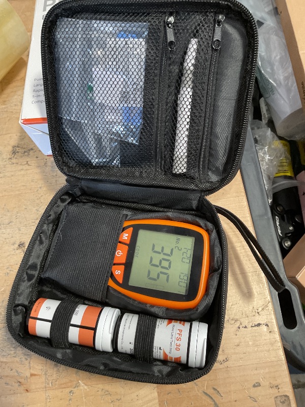 Photo 1 of 5- in-1 Lipid Test Kit, Cholesterol Test Kits, Cholesterol Tester Meter Kit at Home, (All-in-One 10ea x Profile 5-in-1 Lipid Test Strips Included)