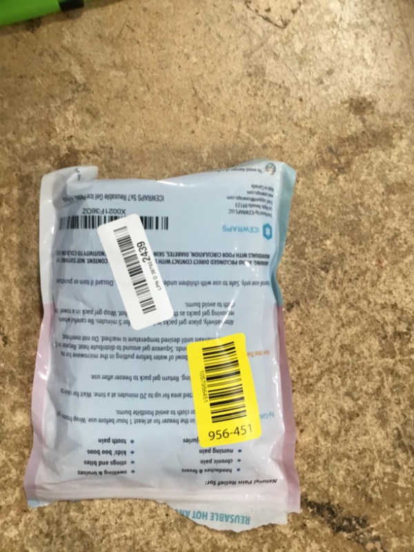 Photo 1 of ICEWRAPS 5x7 Ice Packs for Injuries Reusable | Hot Cold Gel Pack for Injuries, Pain Relief, and Migraines | Soft Ice Pack for Arm, Leg, and Back Brace | Flexible Gel Compress Ice Packs | Pack of 4