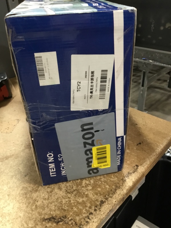 Photo 1 of **FOR PARTS ONLY/NON-FUNCTIONAL** Ayaoty Ceiling Fans with Lights, 52 inch Low Profile Ceiling Fan with Light and Remote Control, Flush Mount, Reversible Motor, Dimmable, Noiseless, Black Ceiling Fan for Bedroom, Indoor/Outdoor Use