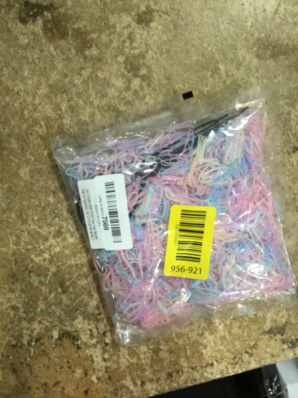Photo 1 of 2000 PCS Hair Bands, Color Elastic Rubbers, Mini Ties for Girls' Ponytails, Soft Non-Slip Small Bands with 2 PCS Topsy Tail Tools