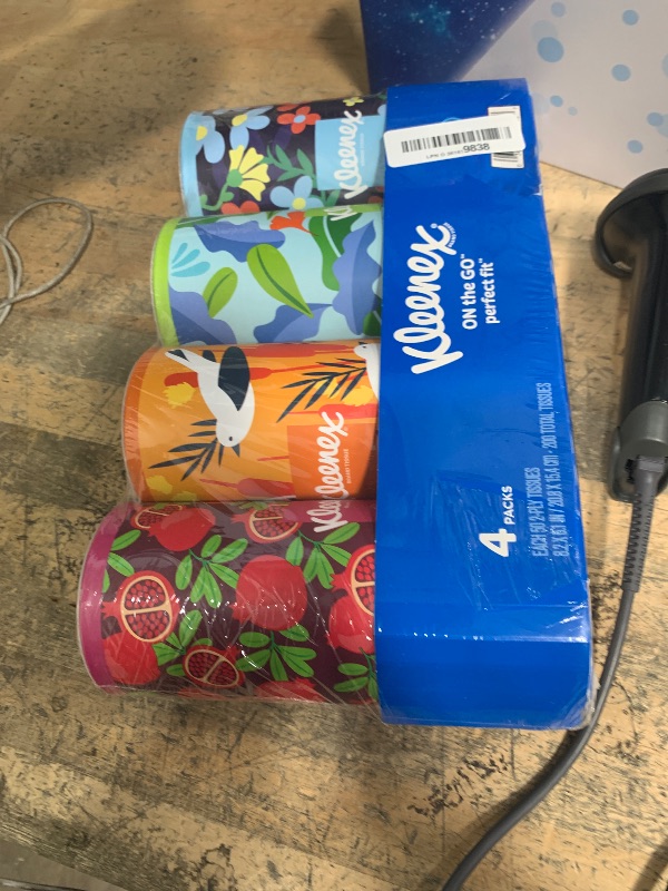 Photo 1 of Kleenex Perfect Fit Facial Tissues, 4 Cannisters, 50 Tissues per Can, 2-Ply (200 Total), Packaging May Vary