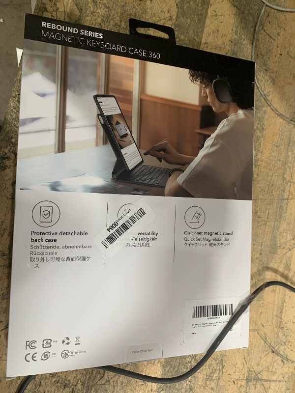 Photo 1 of ESR iPad Air 13 Inch Case Keyboard (M3/M2, 2025/2024), Easy-Set Magnetic Stand, Portrait/Landscape Mode, Removable Case with Multi-Touch Trackpad, Rebound 360 Series, Blue