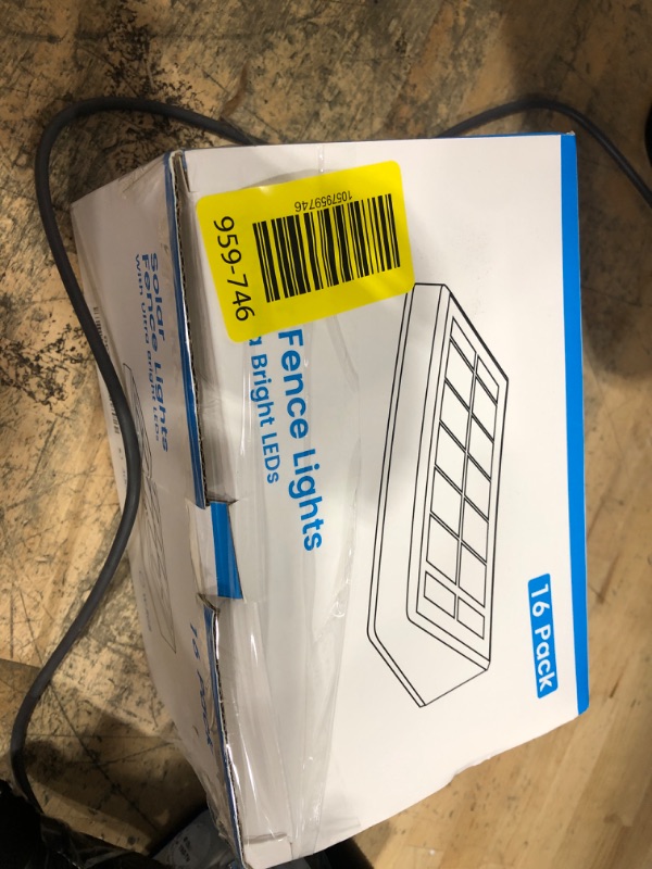 Photo 1 of **PARTIAL SET 8 OUT OF 16 ACCOUNTED FOR** SunFlickt Solar Fence Lights Outdoor 16-Pack | IP67 Waterproof Solar Wall Light | Dusk to Dawn Auto On/Off 12+ Hours for Outside/Backyard/Railing/Step/Patio/Deck/Pool (3000K/4000K/6000K White)