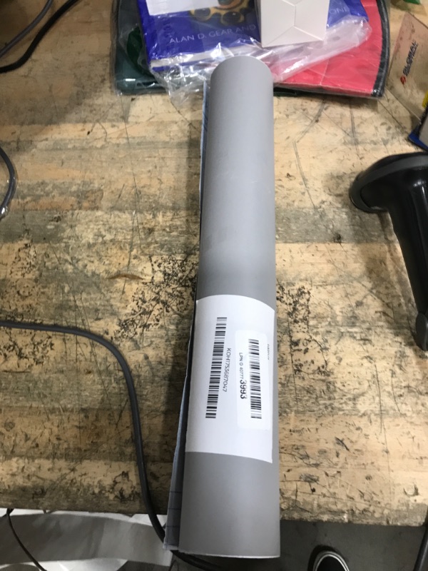 Photo 1 of 15.8" x400"Grey Wallpaper Self Adhesive Film Peel and Stick Wallpaper Grey Adhesive Paper Waterproof Removable DIY Decorative for Kitchen Cabinet Countertops Shelf Liner Upgrade Thicker