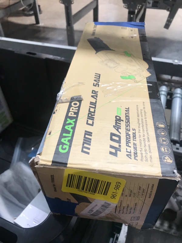 Photo 1 of ****************MISSING THE BLADES**************
GALAX PRO 4Amp 3500RPM Circular Saw with Laser Guide, Max. Cutting Depth1-11/16"(90°), 1-1/8"(45°?Compact Saw with 4-1/2" 24T TCT Blade, Vacuum Adapter, Blade Wrench, and Rip Guide