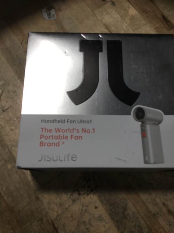 Photo 1 of **FOR PARTS ONLY/NON-FUNCTIONAL** JISULIFE Portable Handheld Turbo Fan, 100 Speeds Adjustable Mini Personal Fan, 9000mAh USB Rechargeable Fan Battery Operated, LED Display, Metal Shell with Accessories Gifts for Men Women Travel-Brown