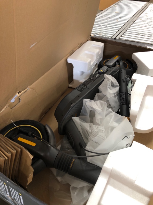 Photo 1 of **DAMAGED BATTERY SHORTAGE** Segway Ninebot MAX G2 Electric KickScooter, Power by 1000W Motor, Up to 43 Miles Range and 22MPH, w/t 10-inch Tires , Dual Brakes & Suspension, Electric Scooter for Adults, UL-2272 Certified