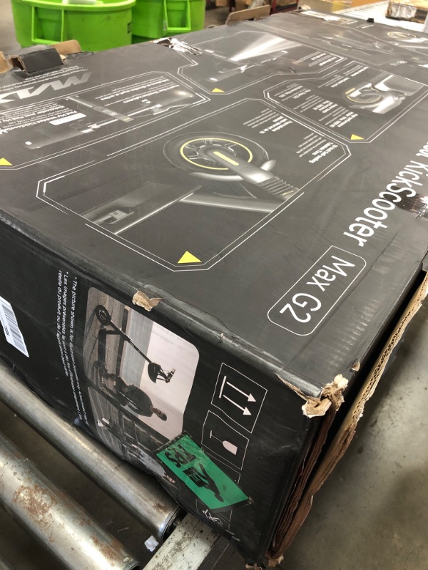 Photo 1 of **DAMAGED BATTERY SHORTAGE** Segway Ninebot MAX G2 Electric KickScooter, Power by 1000W Motor, Up to 43 Miles Range and 22MPH, w/t 10-inch Tires , Dual Brakes & Suspension, Electric Scooter for Adults, UL-2272 Certified