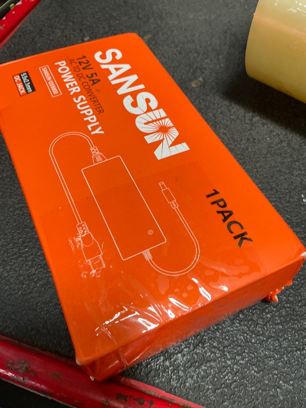 Photo 1 of 12V 5A 60W Power Adapter - 1200mm Cable, 5.5x2.1mm DC Jack